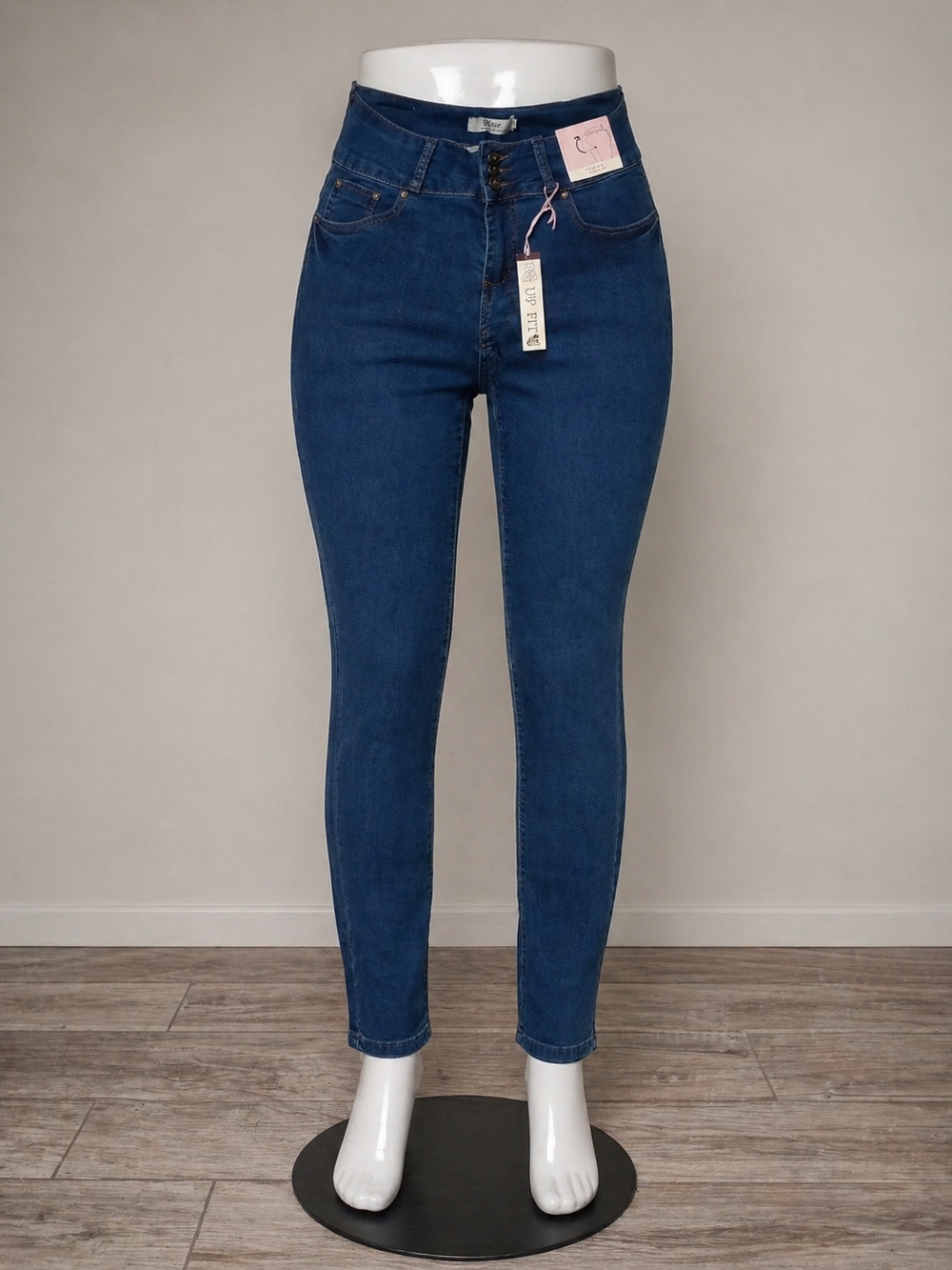 High Waisted Butt Lifting Jeans Levanta Cola Booty Lift Skinny Stretch Denim